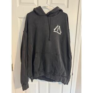 Mental Health Awareness Hoodie Anxiety Black XXL Faded